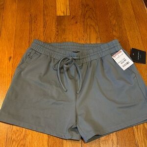 Shorts, gray, side pockets, new with tags